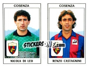 Sticker Nicola Di Leo / Renzo Costagnini - Calciatori 1989-1990 n. 401 - Panini