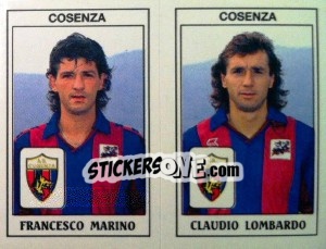 Figurina Francesco Marino / Claudio Lombardo - Calciatori 1989-1990 - Panini