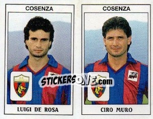Cromo Luigi De Rosa / Ciro Muro - Calciatori 1989-1990 - Panini