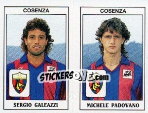 Sticker Sergio Galeazzi / Michele Padovano - Calciatori 1989-1990 n. 405 - Panini