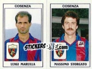 Figurina Luigi Marulla / Massimo Storgato - Calciatori 1989-1990 - Panini