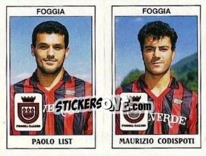 Figurina Paolo List / Maurizio Codispoti - Calciatori 1989-1990 - Panini