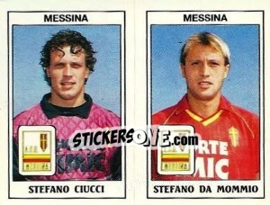 Cromo Stefano Ciucci / Stefano Da Mommio - Calciatori 1989-1990 - Panini