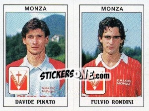 Sticker Davide Pinato / Fulvio Rondini - Calciatori 1989-1990 - Panini