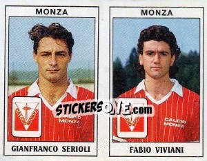 Cromo Gianfranco Serioli / Fabio Viviani - Calciatori 1989-1990 - Panini