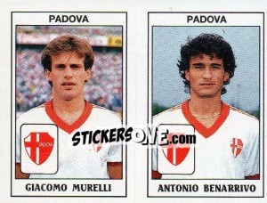 Sticker Giacomo Murelli / Antonio Benarrivo - Calciatori 1989-1990 n. 442 - Panini