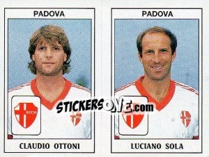 Sticker Claudio Ottoni / Luciano Sola - Calciatori 1989-1990 n. 443 - Panini