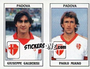 Sticker Giuseppe Galderisi / Paolo Miano - Calciatori 1989-1990 n. 446 - Panini