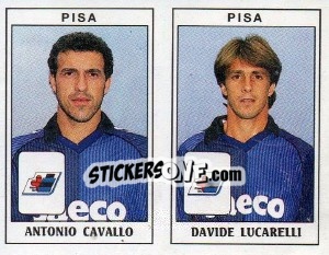 Figurina Antonio Cavallo / Davide Lucarelli - Calciatori 1989-1990 - Panini