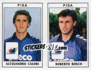 Figurina Alessandro Calori / Roberto Bosko - Calciatori 1989-1990 - Panini