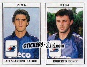 Sticker Alessandro Calori / Roberto Bosko - Calciatori 1989-1990 n. 467 - Panini