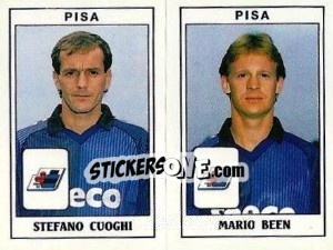 Sticker Stefano Cuoghi / Mario Been - Calciatori 1989-1990 n. 468 - Panini