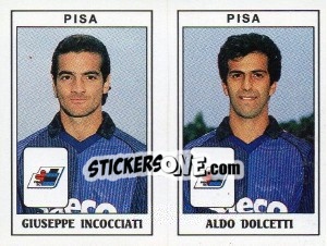 Sticker Giuseppe Incocciati / Aldo Dolcetti - Calciatori 1989-1990 n. 470 - Panini