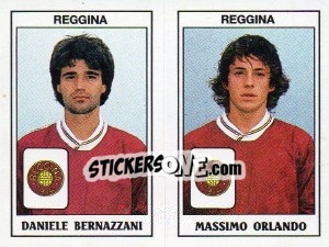 Sticker Daniele Bernazzani / Massimo Orlando - Calciatori 1989-1990 n. 484 - Panini