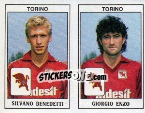 Sticker Silvano Benedetti / Giorgio Enzo - Calciatori 1989-1990 n. 491 - Panini