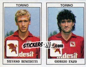 Figurina Silvano Benedetti / Giorgio Enzo - Calciatori 1989-1990 - Panini