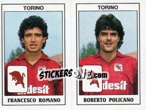 Sticker Francesco Romano / Roberto Policano - Calciatori 1989-1990 n. 492 - Panini