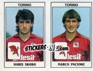 Sticker Haris Skoro / Marco Pacione - Calciatori 1989-1990 - Panini