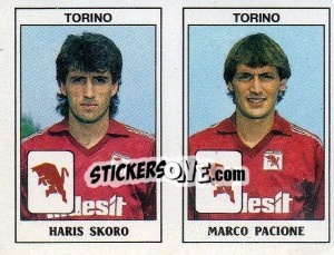 Sticker Haris Skoro / Marco Pacione - Calciatori 1989-1990 n. 493 - Panini