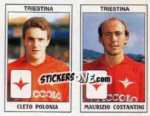 Sticker Cleto Polonia / Maurizio Costantini - Calciatori 1989-1990 n. 498 - Panini
