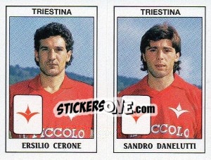Sticker Ersilio Cerone / Sandro Danelutti - Calciatori 1989-1990 - Panini