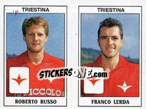 Sticker Roberto Russo / Franco Lerda - Calciatori 1989-1990 n. 502 - Panini