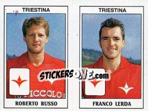 Figurina Roberto Russo / Franco Lerda - Calciatori 1989-1990 - Panini