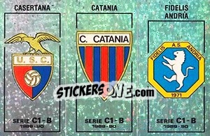 Cromo Stemma Casertana / Catania / Fidelis Andria - Calciatori 1989-1990 - Panini