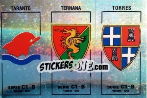 Cromo Stemma Taranto / Ternana / Torres - Calciatori 1989-1990 - Panini