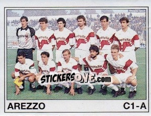 Figurina Squadra Arezzo - Calciatori 1989-1990 - Panini