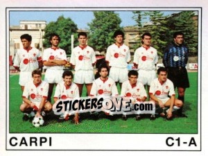 Figurina Squadra Carpi - Calciatori 1989-1990 - Panini