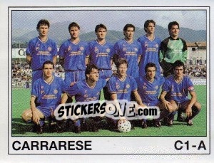 Cromo Squadra Carrarese - Calciatori 1989-1990 - Panini
