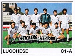 Figurina Squadra Lucchese - Calciatori 1989-1990 - Panini