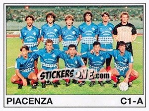 Cromo Squadra Piacenza - Calciatori 1989-1990 - Panini