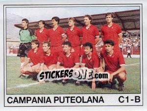 Sticker Squadra Campania Puteolana - Calciatori 1989-1990 - Panini