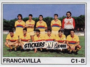Figurina Squadra Francavilla - Calciatori 1989-1990 - Panini