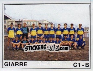 Sticker Squadra Giarre - Calciatori 1989-1990 - Panini