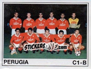 Figurina Squadra Perugia - Calciatori 1989-1990 - Panini