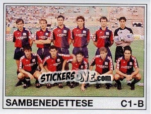 Cromo Squadra Sambenedettese - Calciatori 1989-1990 - Panini