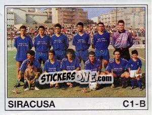 Figurina Squadra Siracusa - Calciatori 1989-1990 - Panini