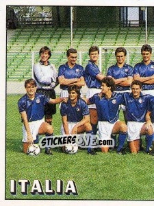 Figurina Squadra Italy - Calciatori 1989-1990 - Panini