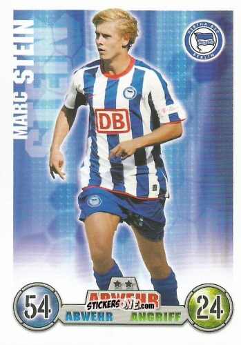 Figurina Marc Stein - German Fussball Bundesliga 2008-2009. Match Attax n. 4 - Topps