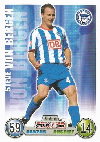 Cromo Steve Von Bergen - German Fussball Bundesliga 2008-2009. Match Attax n. 6 - Topps