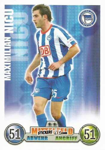 Figurina Maximilian Nicu - German Fussball Bundesliga 2008-2009. Match Attax n. 11 - Topps