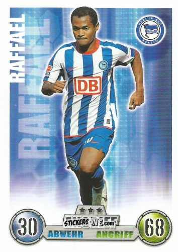 Figurina Raffael - German Fussball Bundesliga 2008-2009. Match Attax n. 16 - Topps