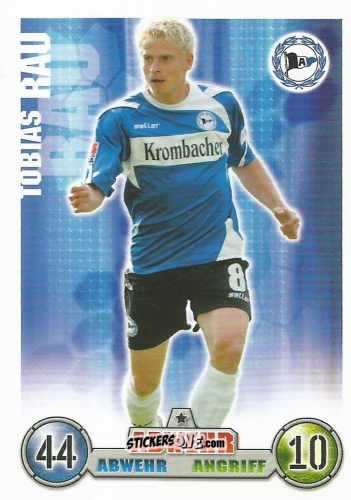 Figurina Tobias Rau - German Fussball Bundesliga 2008-2009. Match Attax n. 25 - Topps