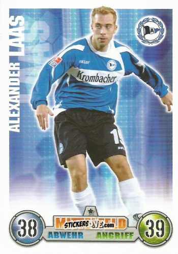 Cromo Alexander Laas - German Fussball Bundesliga 2008-2009. Match Attax n. 26 - Topps