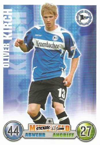 Cromo Oliver Kirch - German Fussball Bundesliga 2008-2009. Match Attax n. 27 - Topps