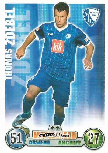 Sticker Thomas Zdebel - German Fussball Bundesliga 2008-2009. Match Attax n. 49 - Topps