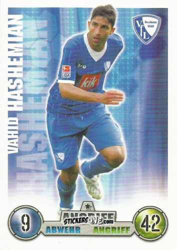 Cromo Vahid Hashemian - German Fussball Bundesliga 2008-2009. Match Attax n. 52 - Topps